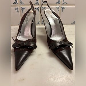 Dolce & Gabbana, Size 37, sling back brown pumps